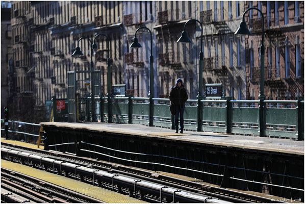 Harlem-Scape No.1 - Awaiting the Downtown Local at 125th St Station