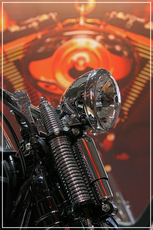 Harley Davidson mit Springergabel