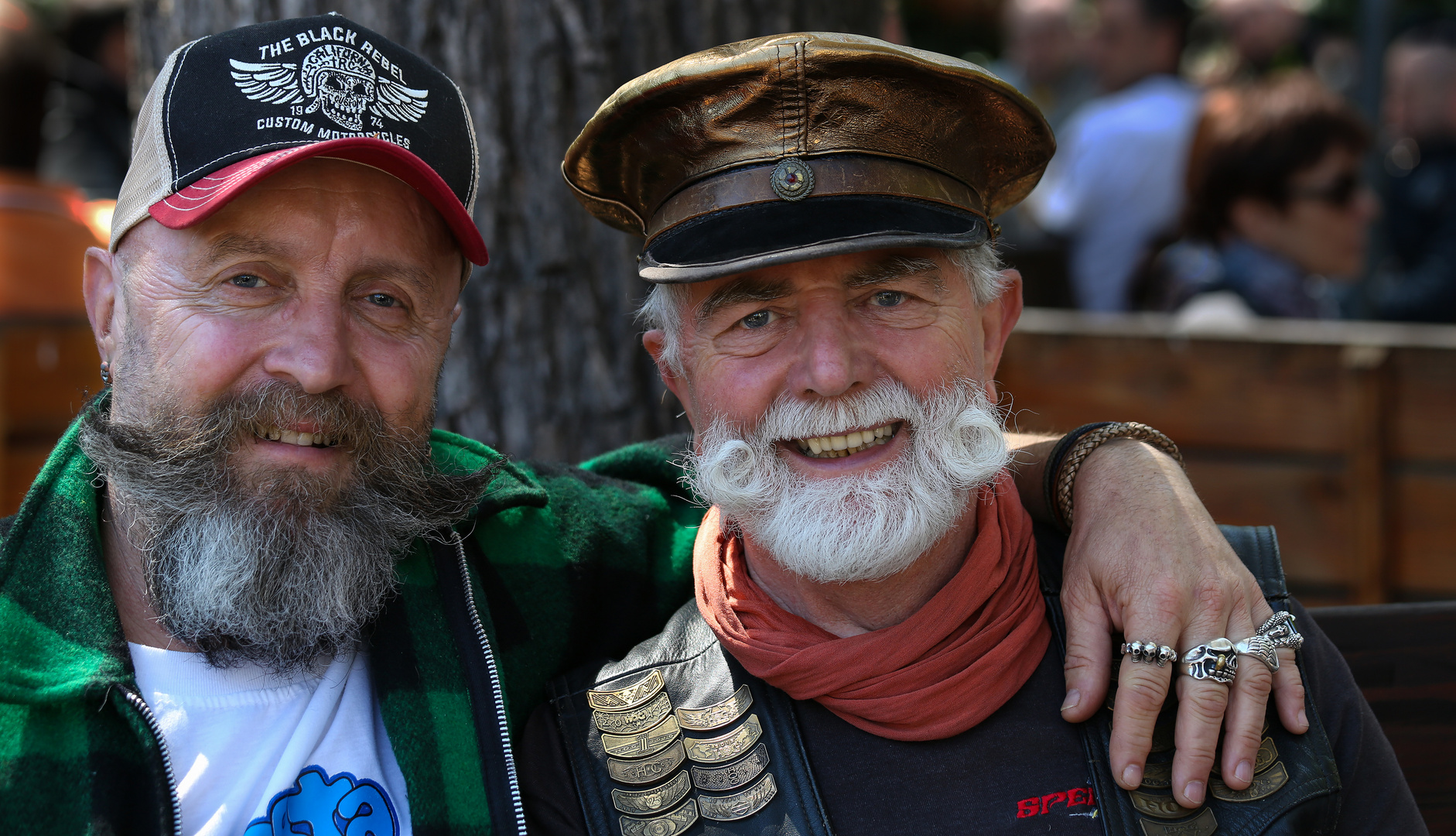 Harley-Freunde in Stuttgart