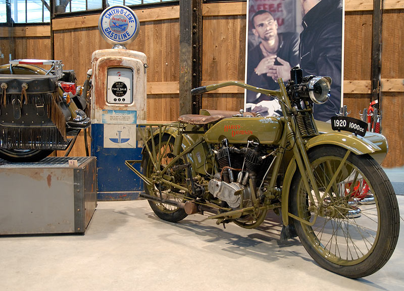 harley mit beiwagen von 1920