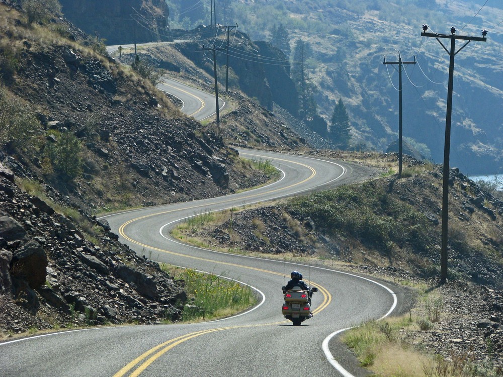 Harley - Ride, Hells Canyon, Idaho, USA