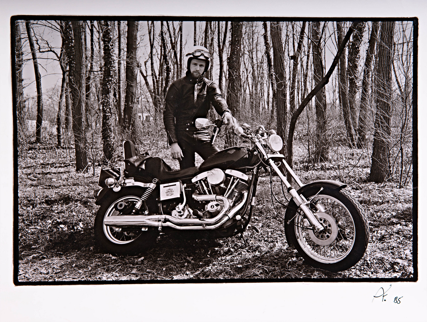 Harleyfahrer, analog 1985