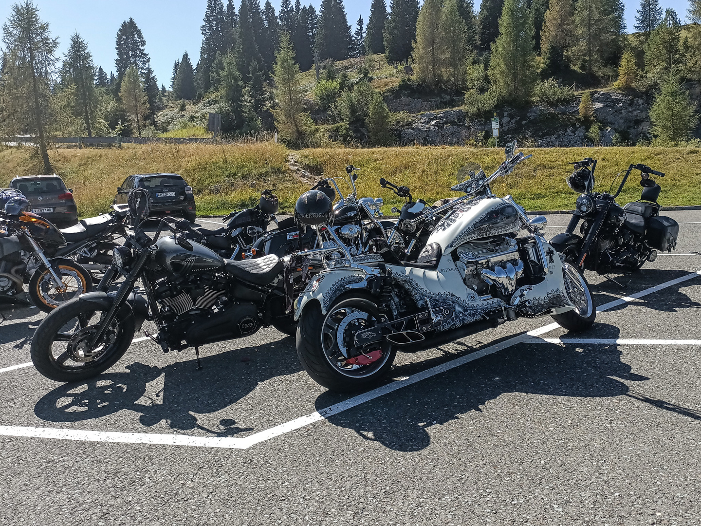 Harleys + V8 