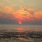  Harlingen Holland Bei Ebbe Ein schöner Sonnenuntergang 