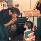 Harmonica Jones on stage - mess with the kid