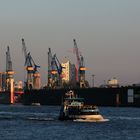 "Harmonie" im Hamburger Hafen on Tour - Im Hintergrund die "Elbphilharmonie"