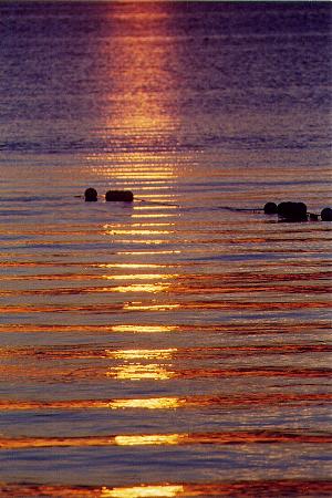 Harmonie,wenn die Sonne im Meer Schlafen geht