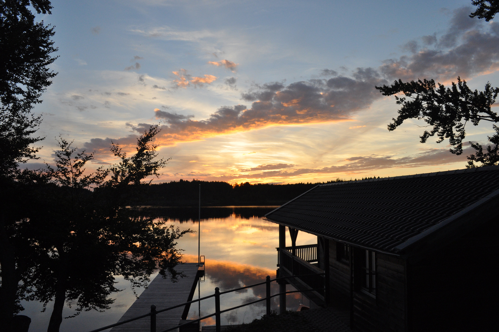 Hartsee bei Sonnenuntergang
