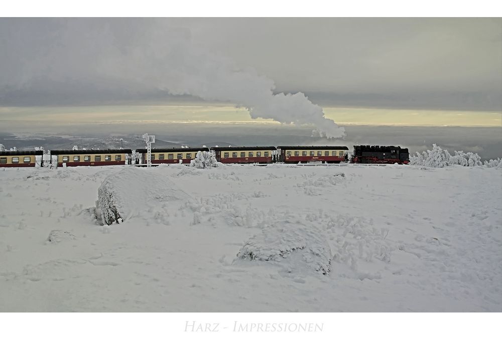 Harz- Impressionen " Blick, vom Brocken......