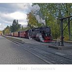 Harz - Impressionen " Brockenbahn in Drei Annen Hohne " als HDR