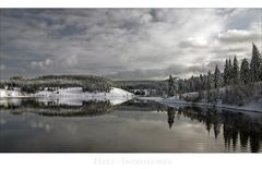 Harz- Impressionen " der Blick, von der Eckertalsperre....