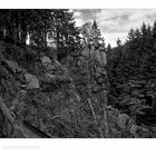 Harz - Impressionen " die Adlerklippen, im Okertal.."