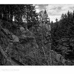 Harz - Impressionen " die Adlerklippen, im Okertal.."