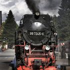 Harzer Schmalspur Bahn (HSB) im Bahnhof "Drei Annen Hohne"...