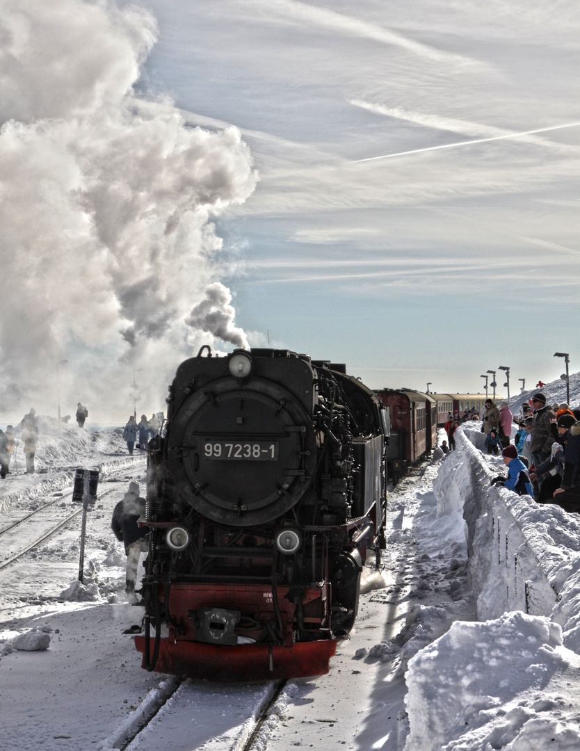 Harzer Schmalspurbahn Abfahrt vom Brocken