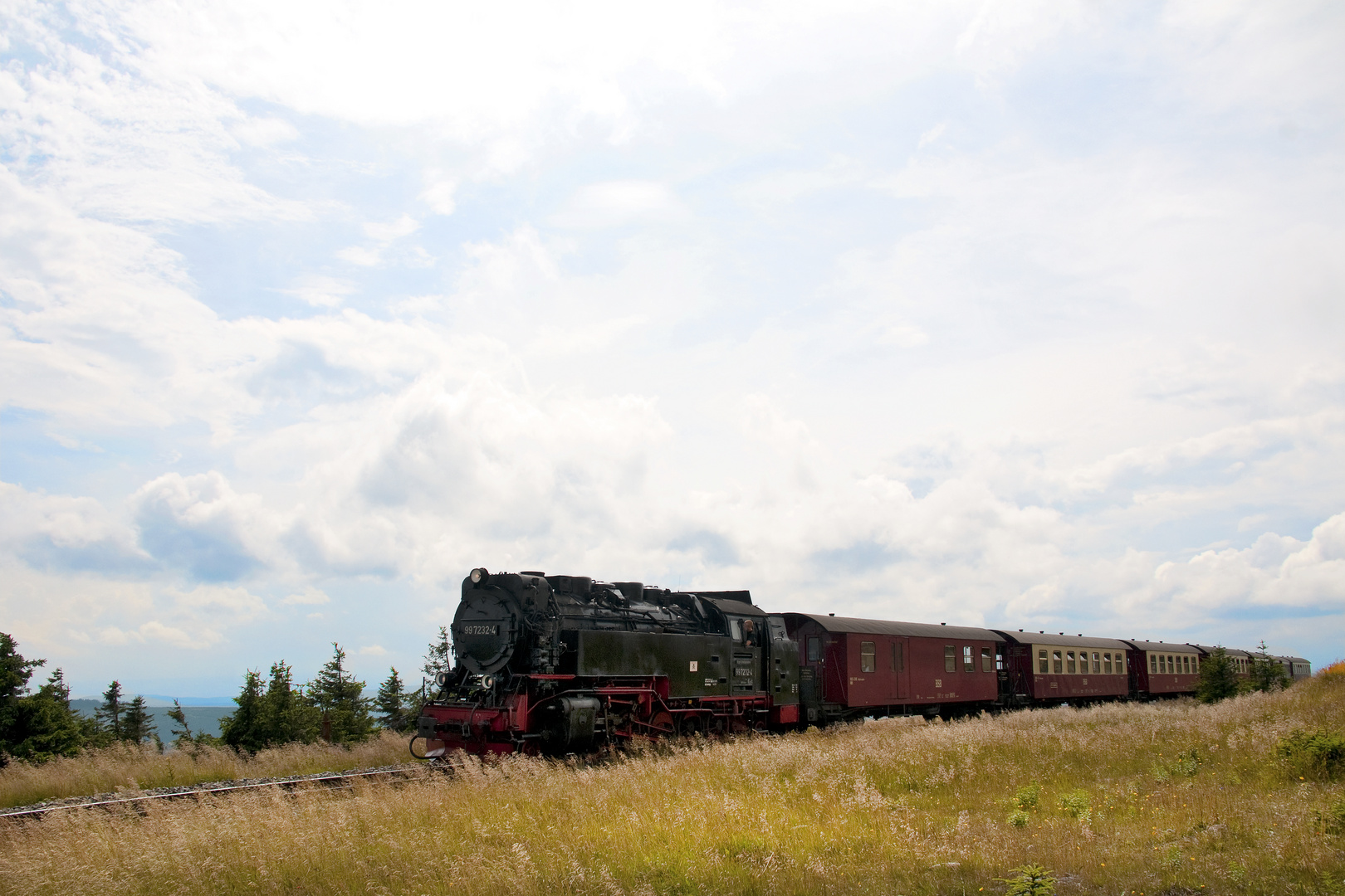 Harzer Schmalspurbahn - Ankunft auf dem Brocken