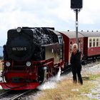 Harzer Schmalspurbahn - Einfahrt auf dem Brocken