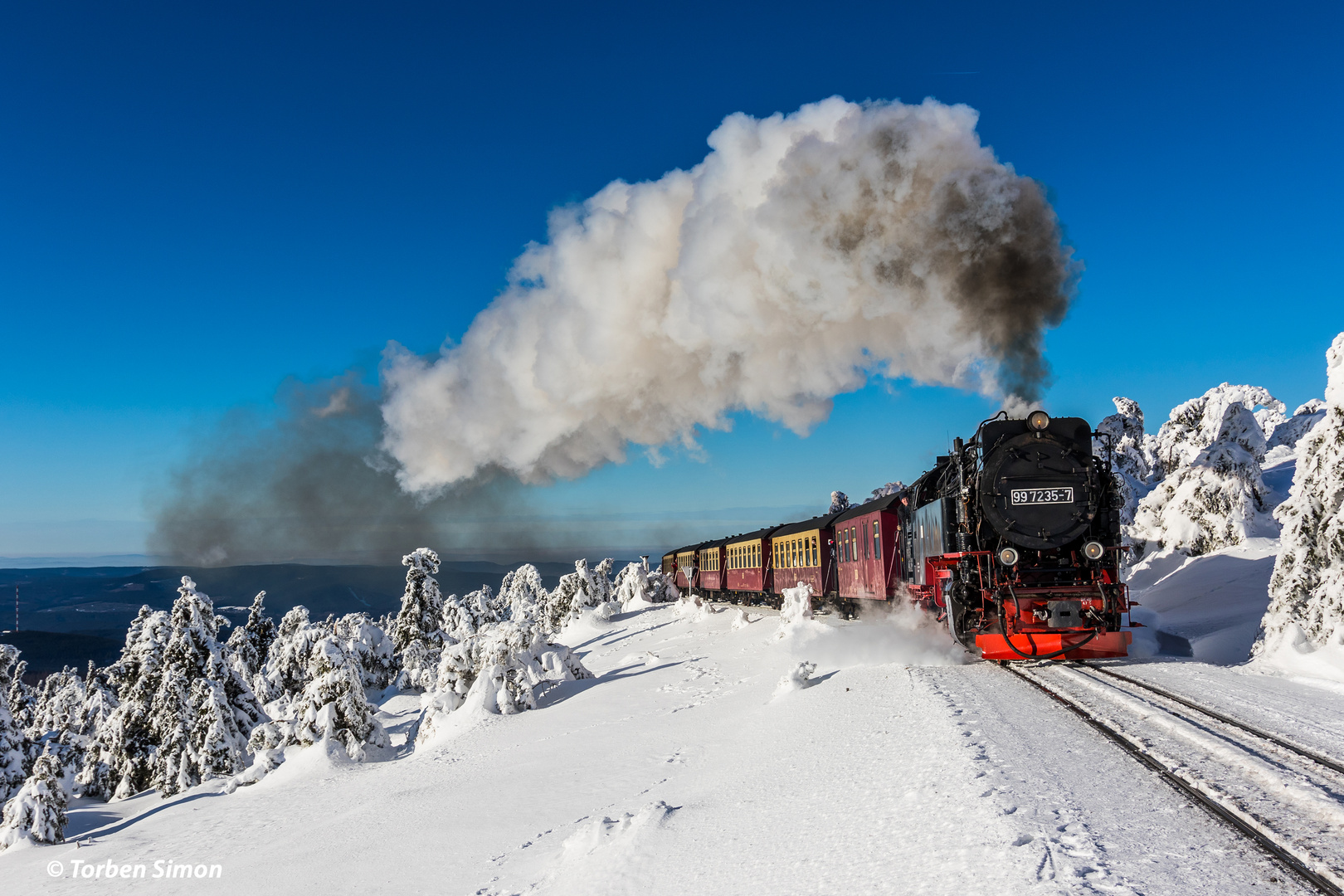 Harzer Schmalspurbahnen (HSB) 99 7235-7 | Brocken | 20.01.2019