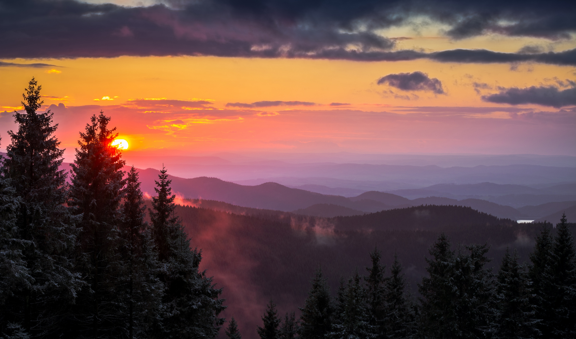 Harzer Sonnenuntergang