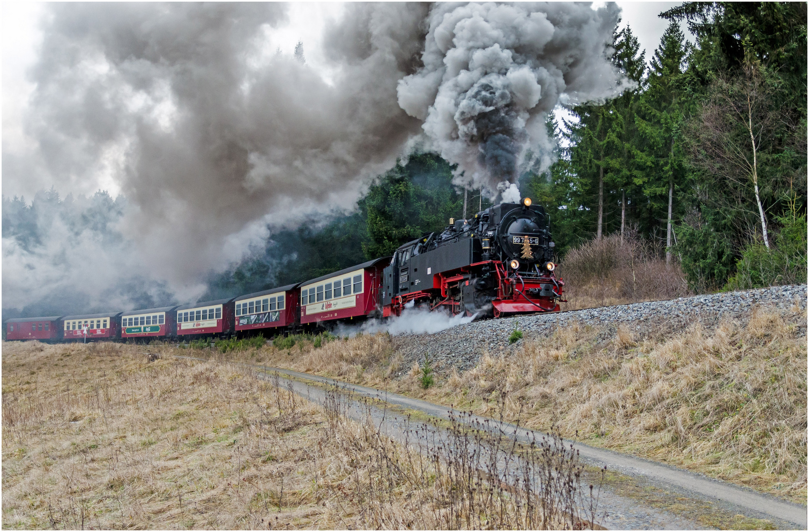 Harzquerbahn bei Sorge