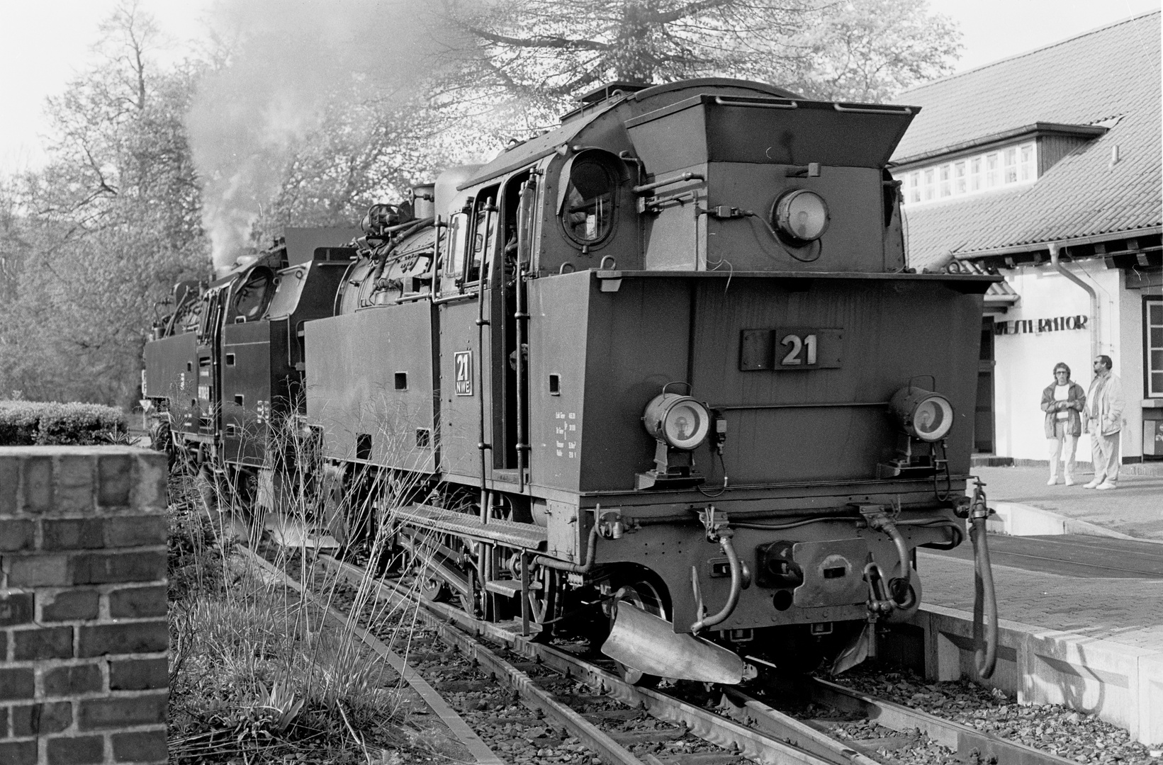 Harzquerbahn Nr.21  Wernigerode April 1993