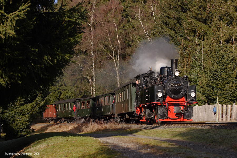 Harzquerbahn . Qualmt auch bergab