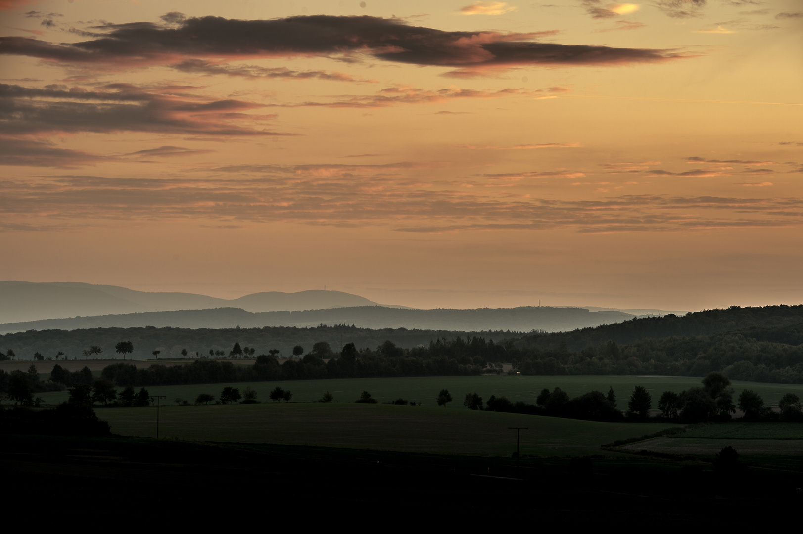 Harzvorland Abendstimmung