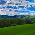 Harzvorland mit Blick auf den Harz