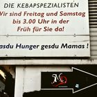 Hasdu Hunger gesdu Mamas - Schild
