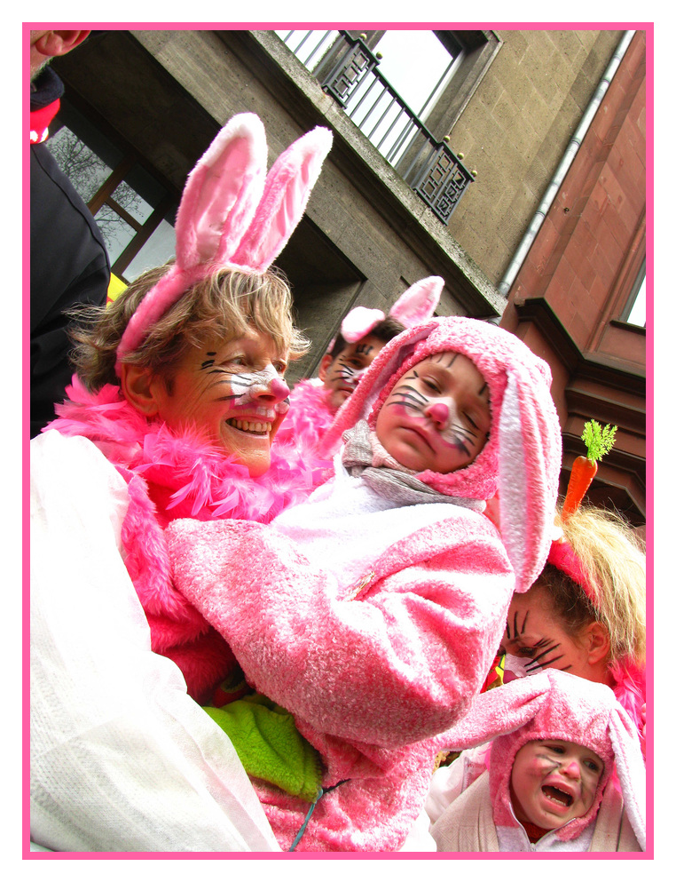 Hasenfamily on Tour in Kölle