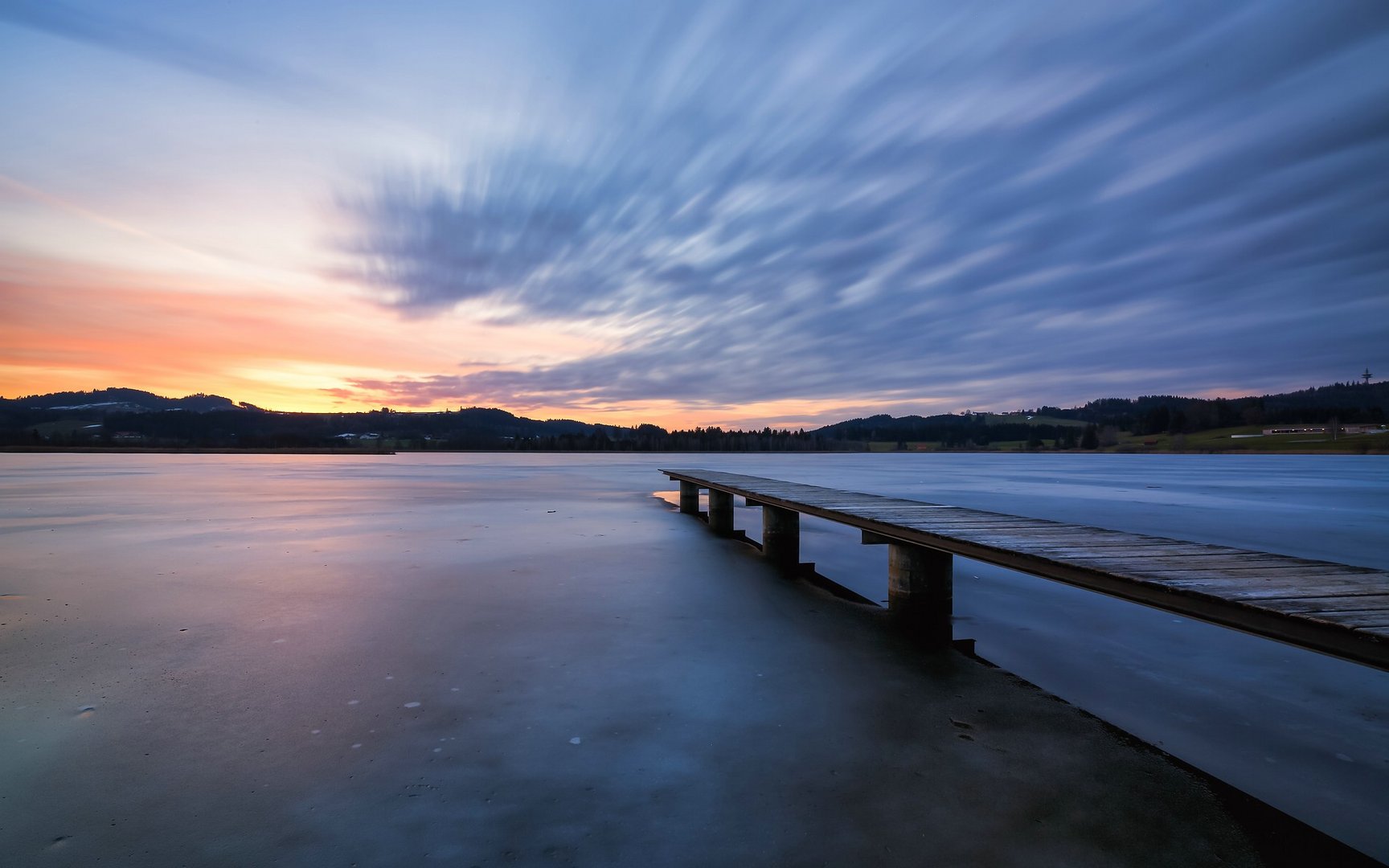 Haslacher See noch im Wintermodus