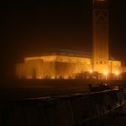 Hassan II Mosque in the night