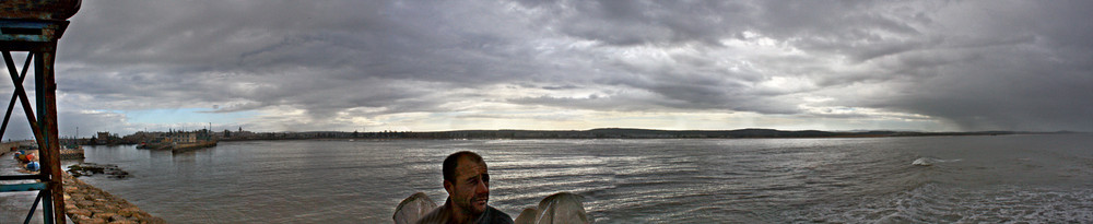 Hassan in Front of the Harbour (Essaouira)