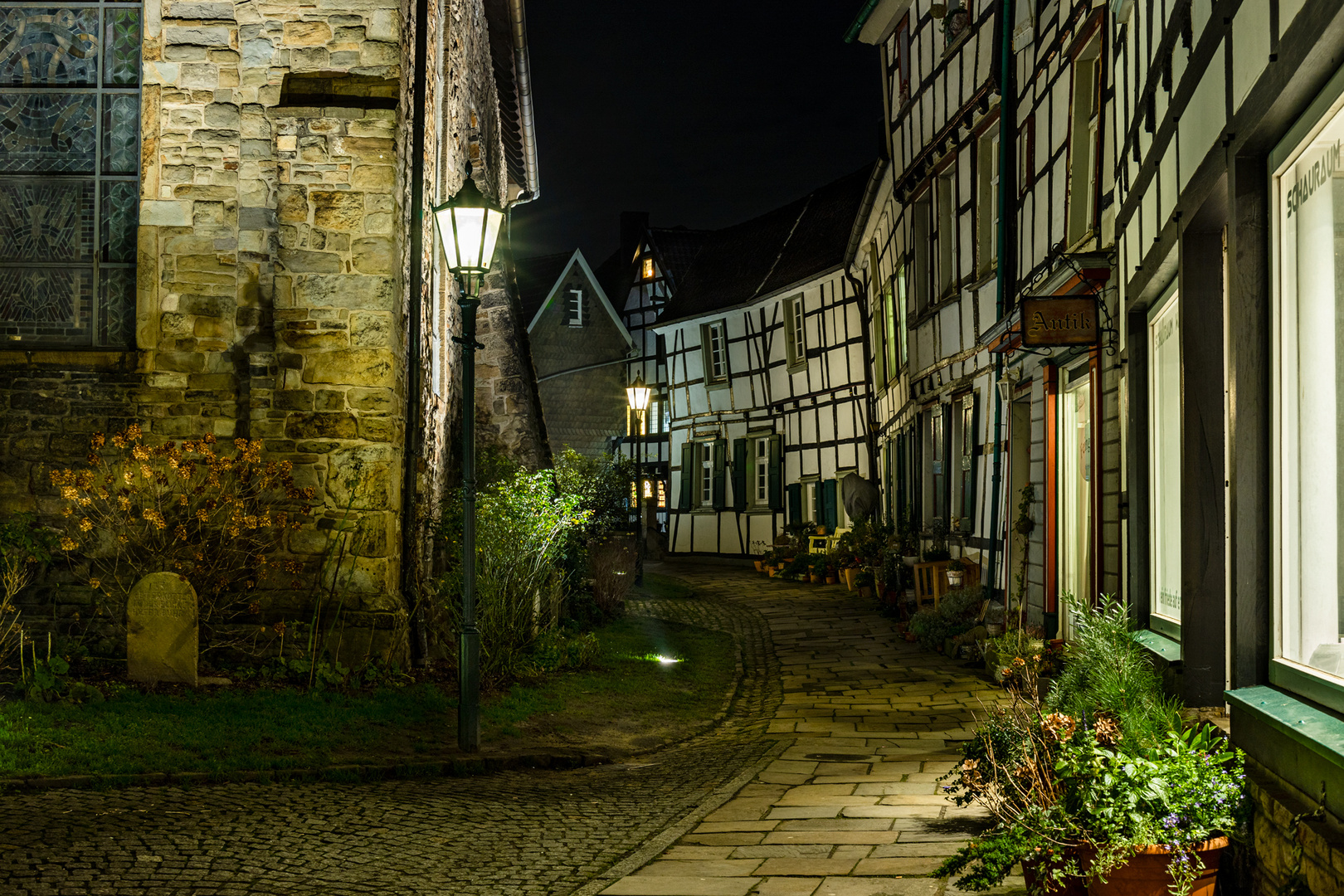 Hattingen bei Nacht