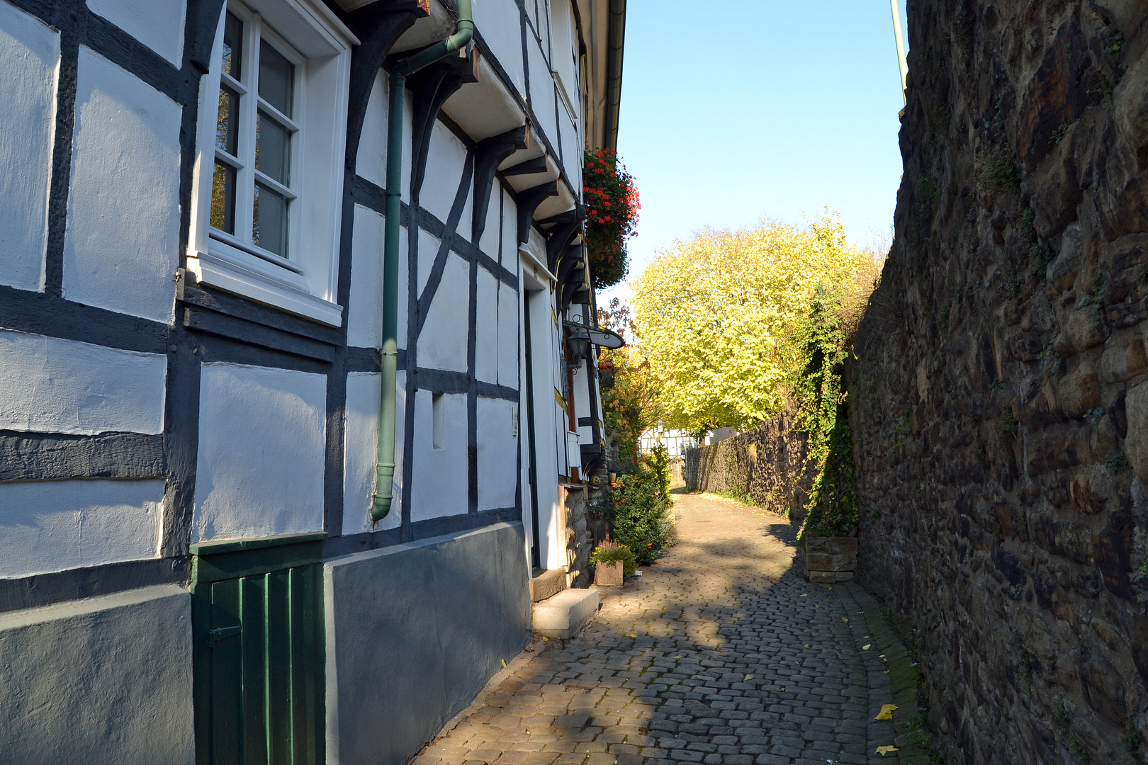 Hattingen, Herbst 2014, Altstadt, An der alten Stadtmauer