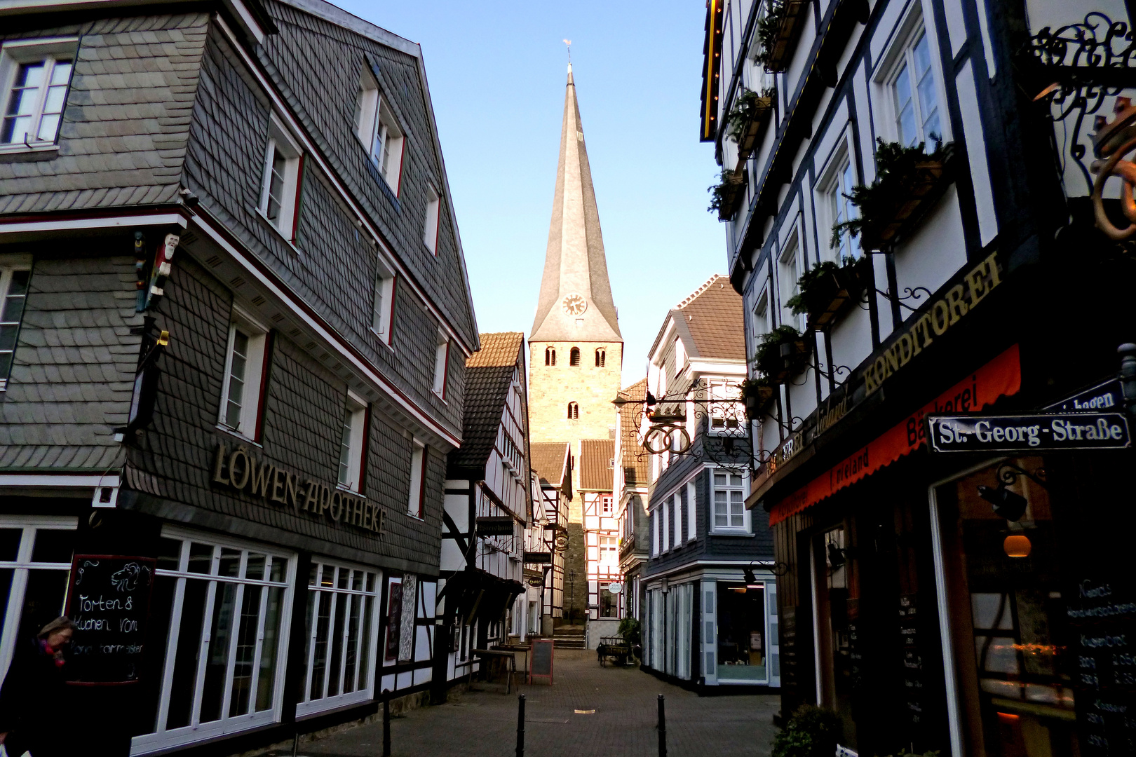 Hattingen, Winter 2015, die Innenstadt/Altstadt 2