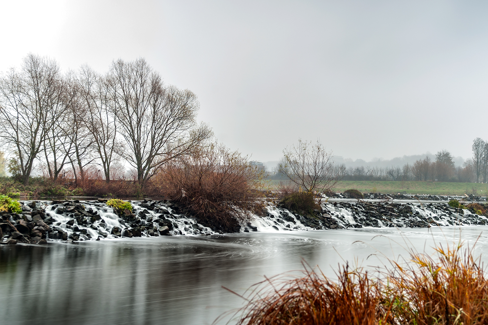 Hattingerwehr im Winter 