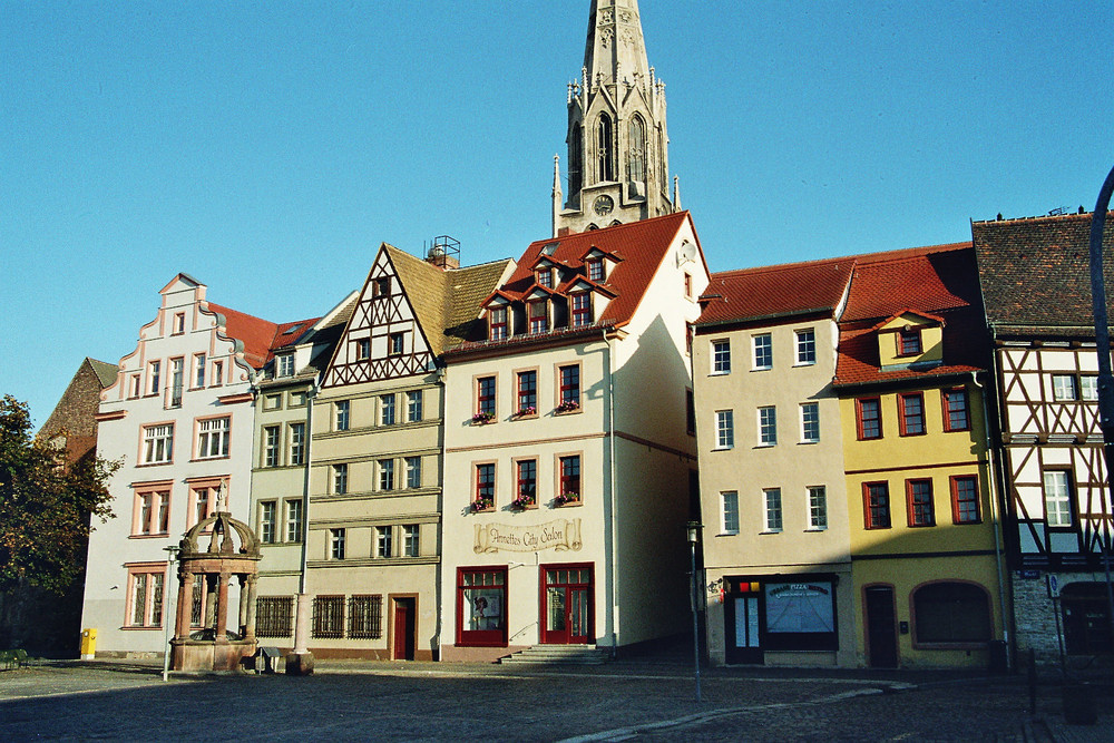 Haüser am Markt/ Merseburg