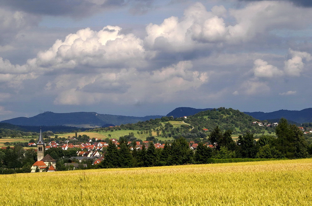 Haufenwolken über Bempflingen