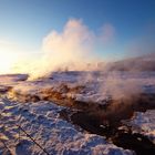 Haukadalur bei Minus 14 Grad