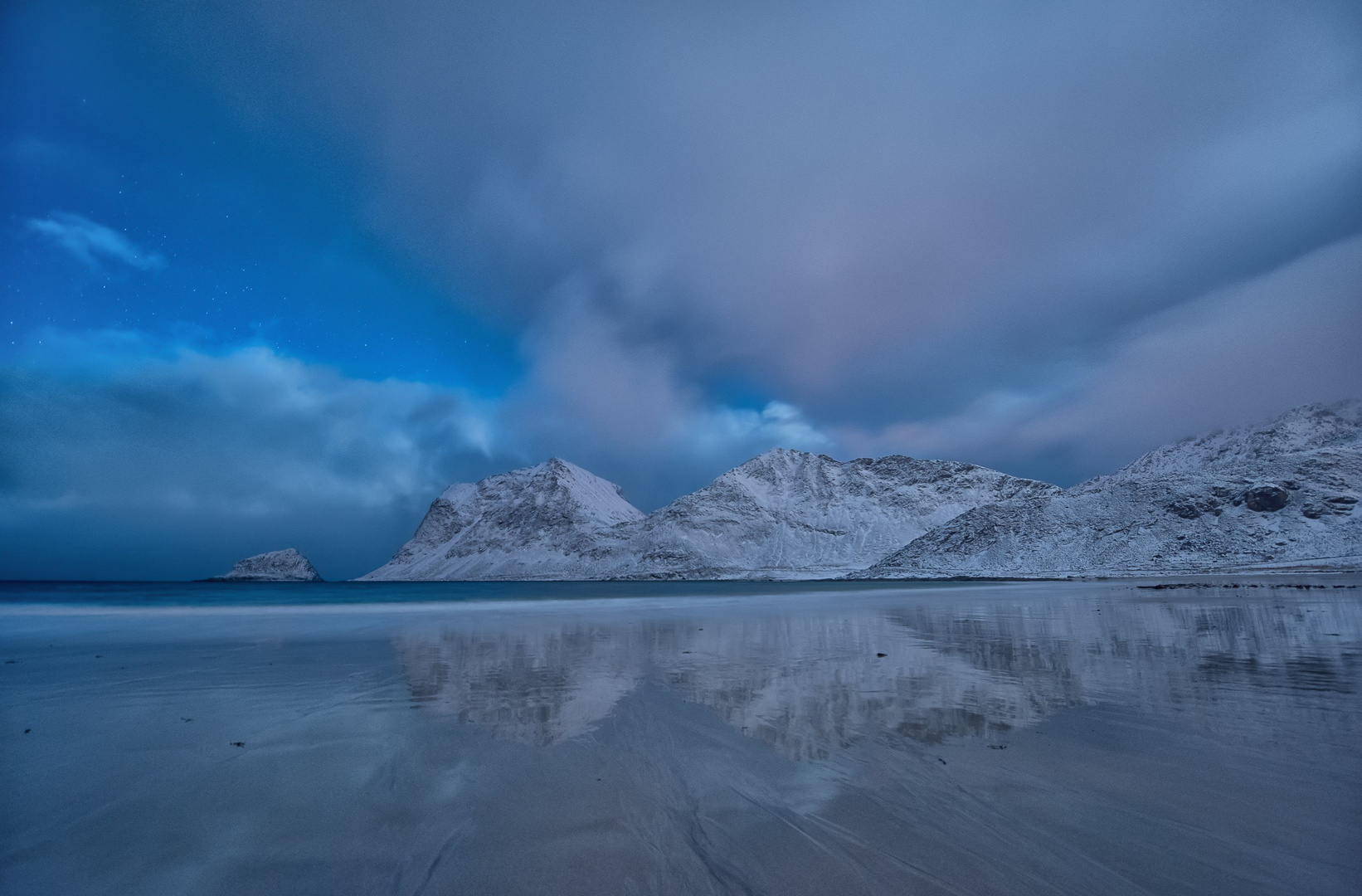 haukland after sunset 