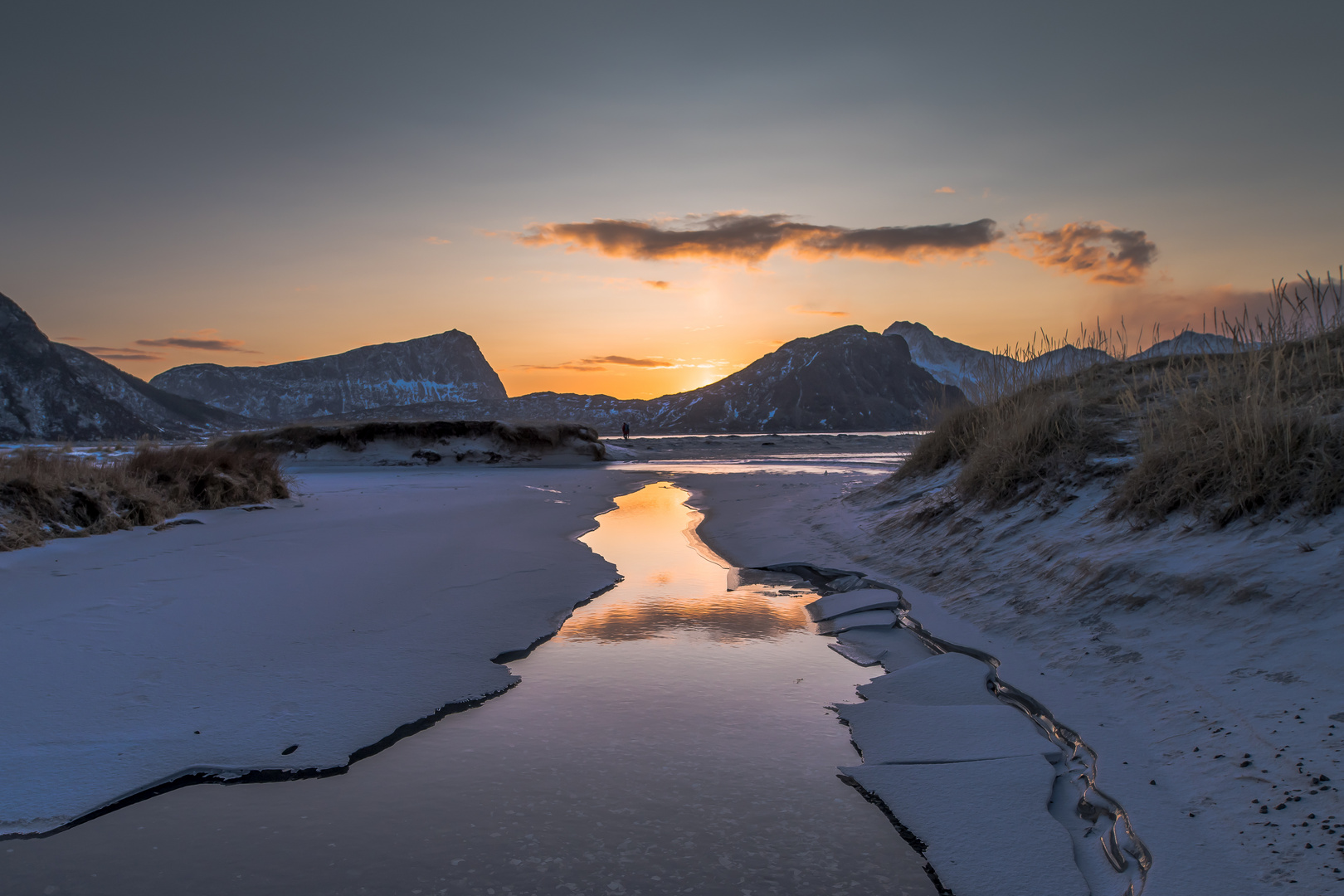 hauklandbeach sunset 