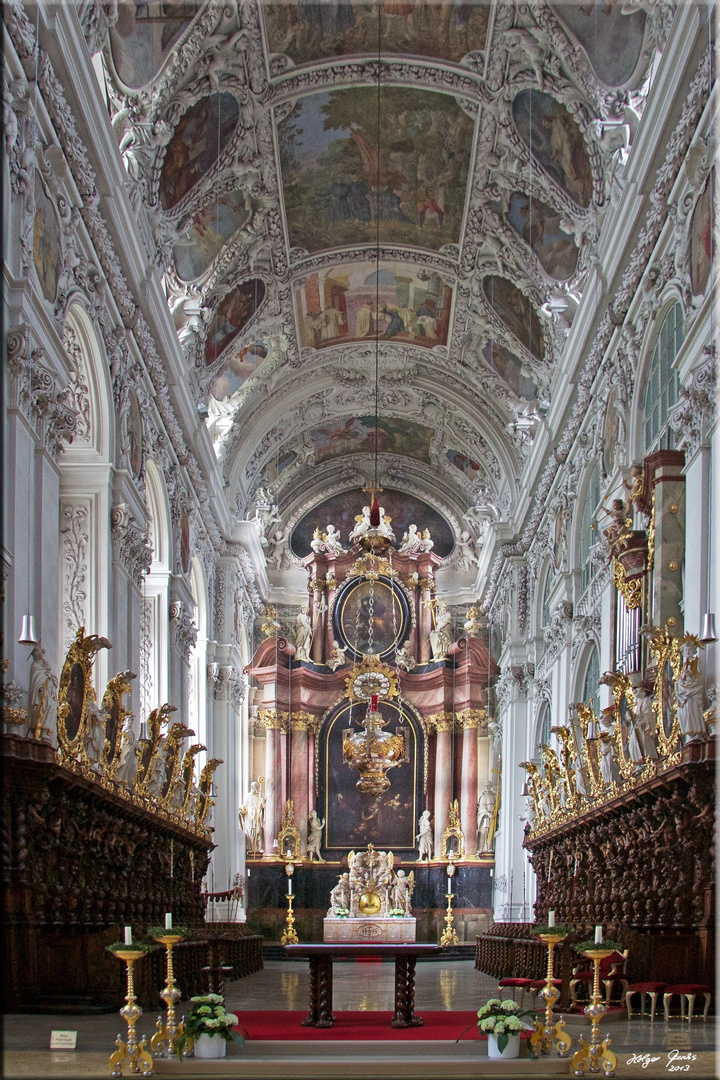 Hauptaltar der Basilika Waldsassen i.d. Oberpfalz