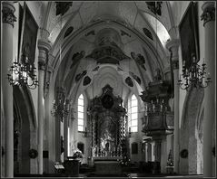 Hauptaltar der Kirche von Aspach/Innviertel