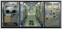 Hauptarbeitsraum in der ISS