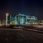 Hauptbahnhof am kalten Abend