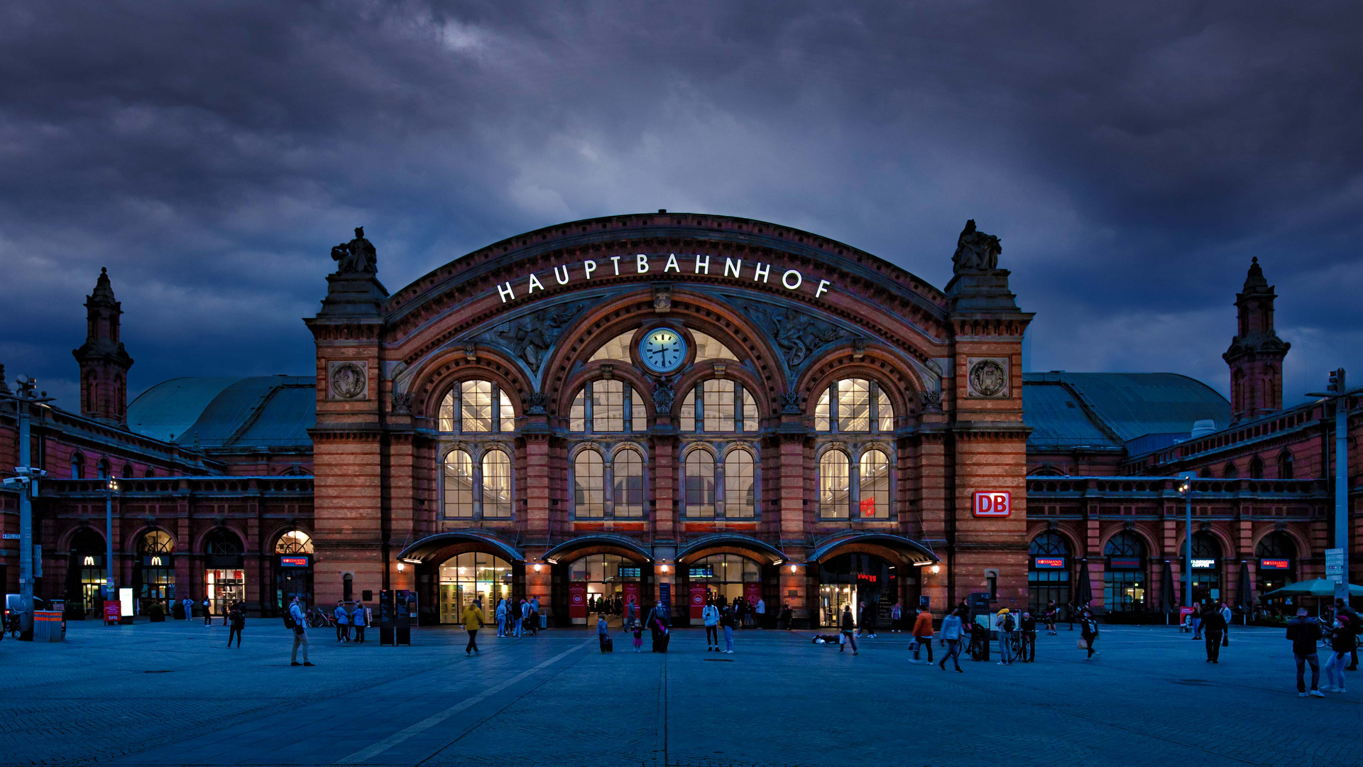 Hauptbahnhof Bremen Foto & Bild fotos, abend, stadt Bilder auf