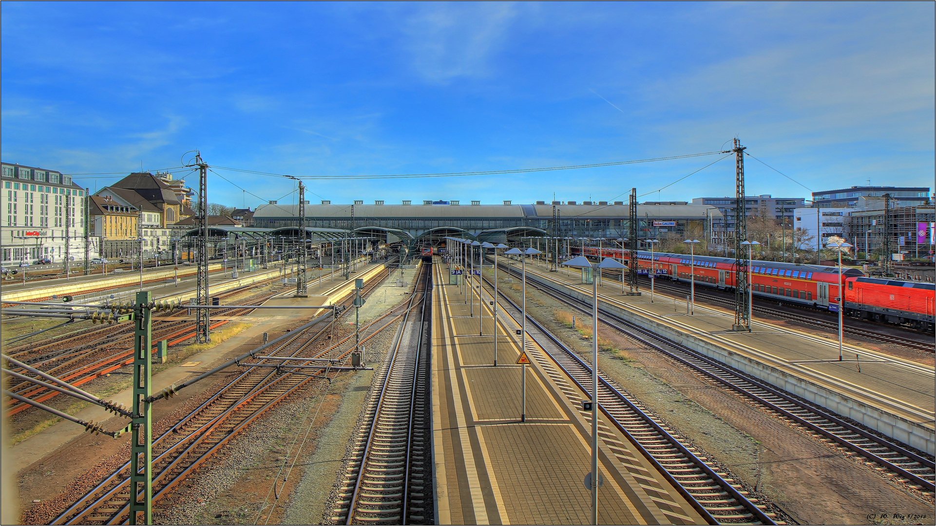 Hauptbahnhof Darmstadt...