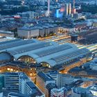 Hauptbahnhof FF vom Trianon Tower aus