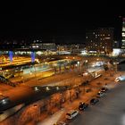 Hauptbahnhof Freiburg bei Nacht